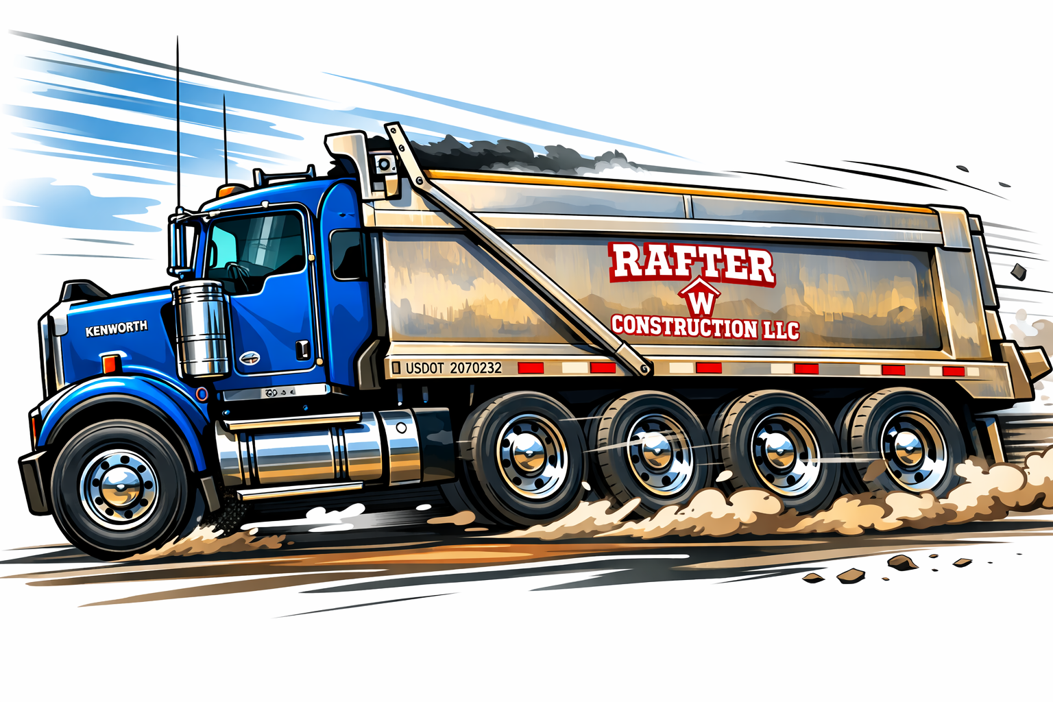 Rafter W Construction Dump Truck